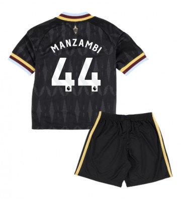 Aston Villa Johan Manzambi #44 Udebanetrøje Børn 2026-27 Kortærmet (+ Korte bukser)